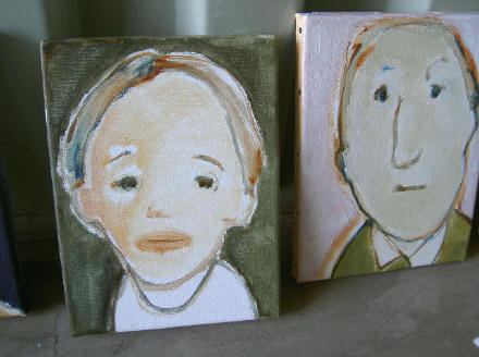 twee schilderijtjes