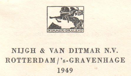 nimmer dralend - nijgh en van ditmar