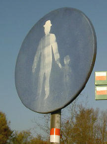 verkeersbord voetpad