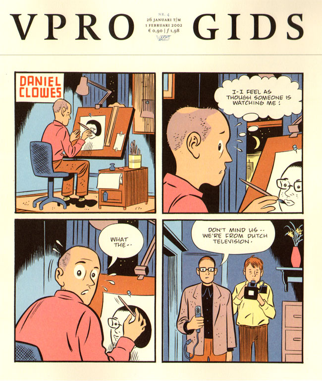 speciaal getekend door daniel clowes...