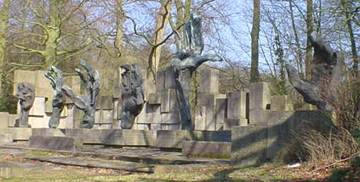 de zes handen van het monument van waskowsky
