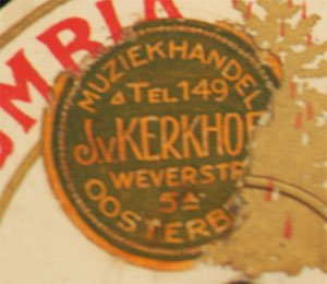 muziekhandel van kerkhof...