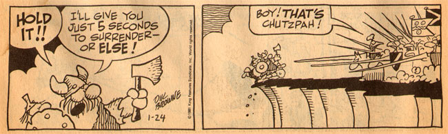 chutzpah...