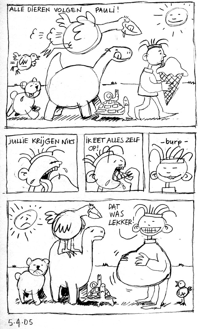 ik eet alles zelf op...
