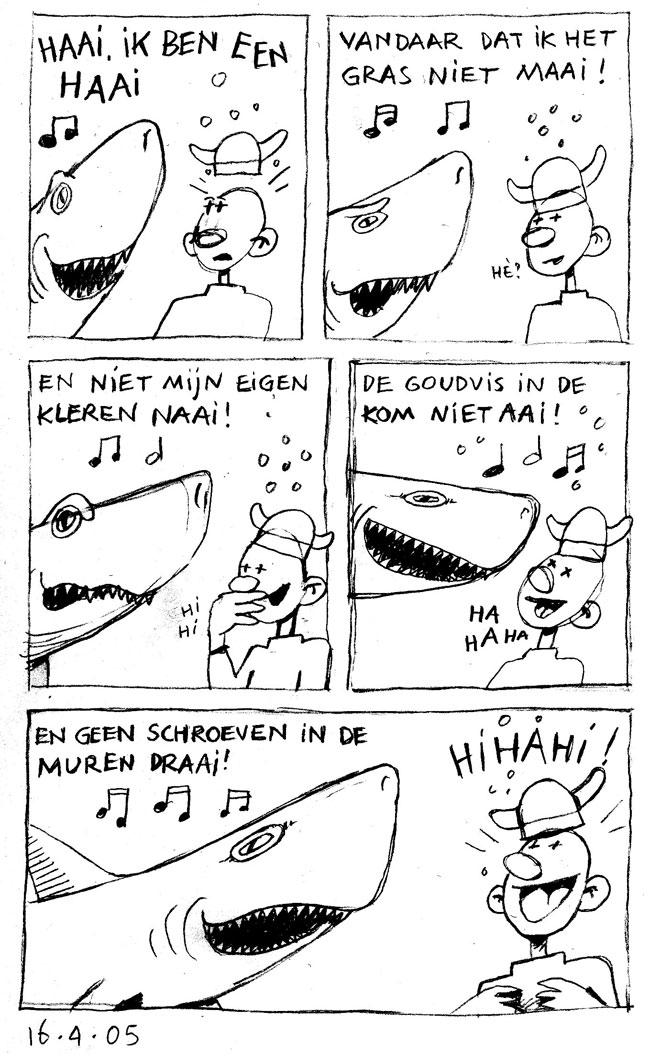 haai, ik ben een haai...