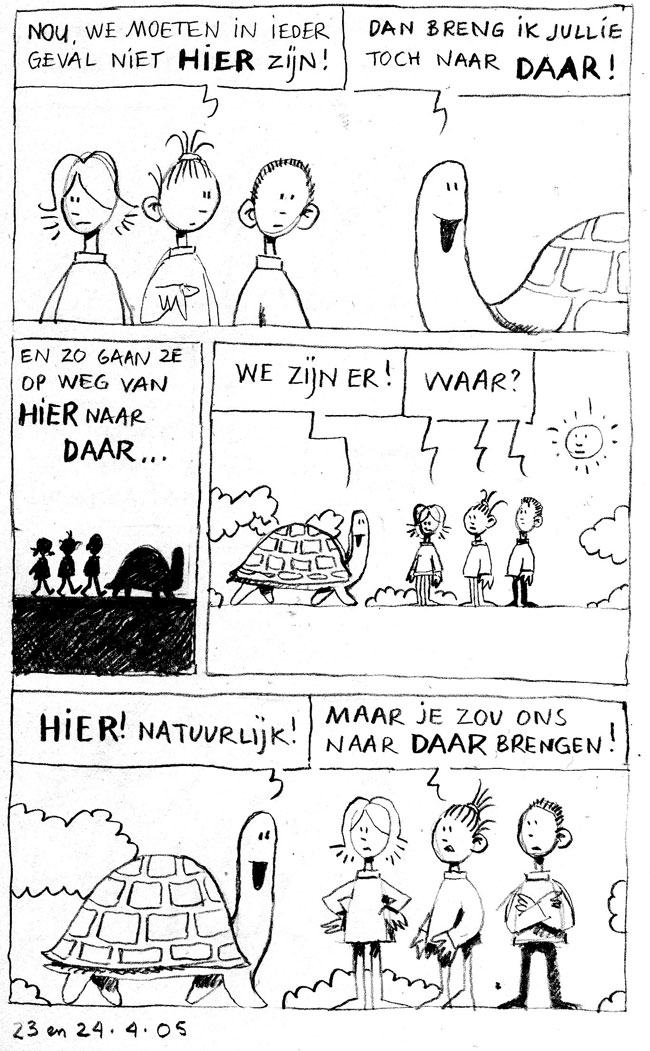 van hier naar daar...