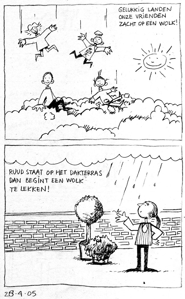 een zachte wolklanding...