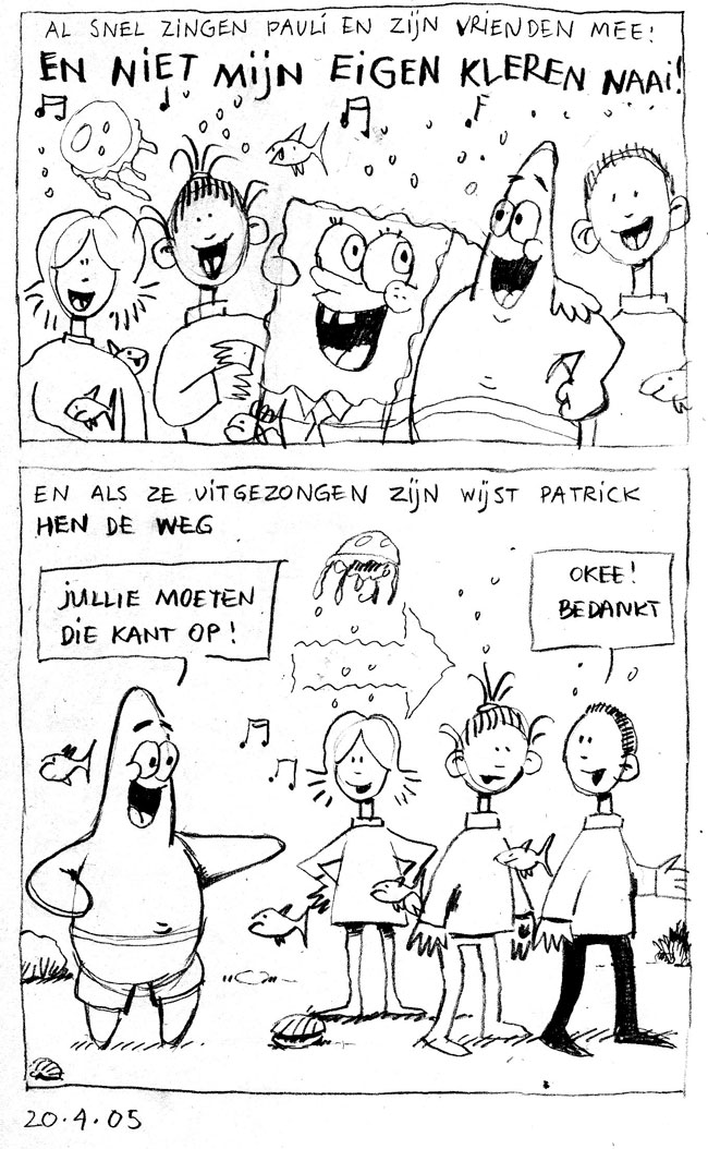 patrick wijst de weg...