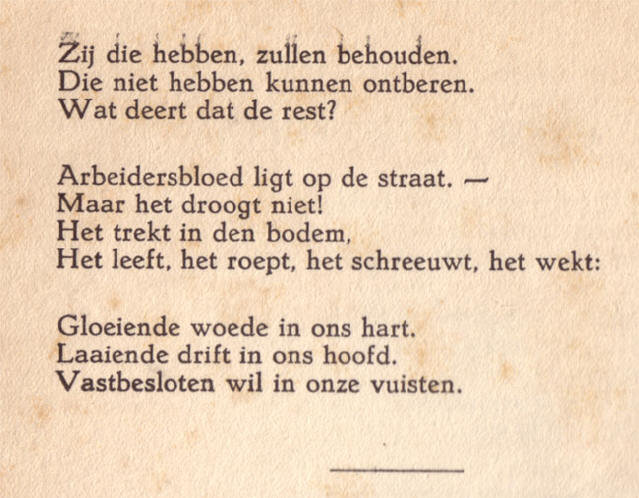 deel twee van het eerste gedicht