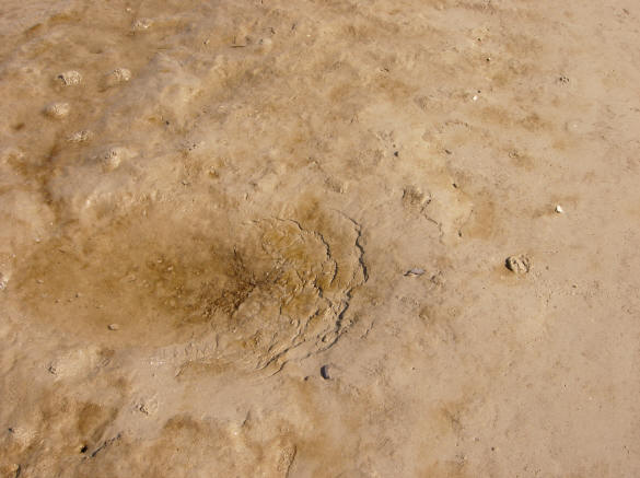 zakkend zand...