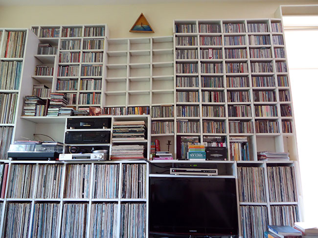 eerst de cassettebandjes weg