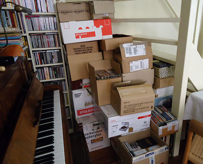 de langspeelplaten en cd's