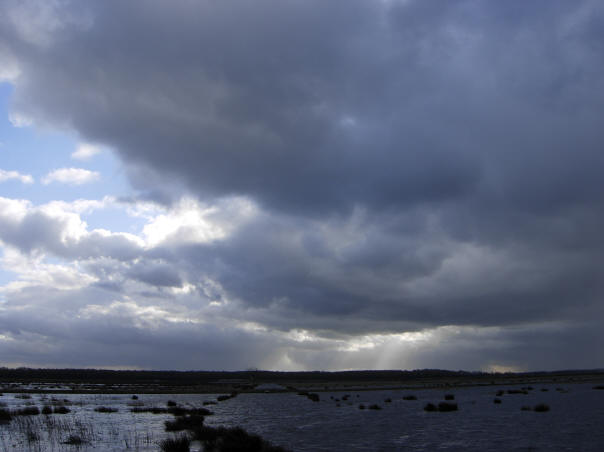 let op het subtiele licht aan de horizon...