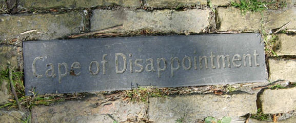 cape of disappointment...