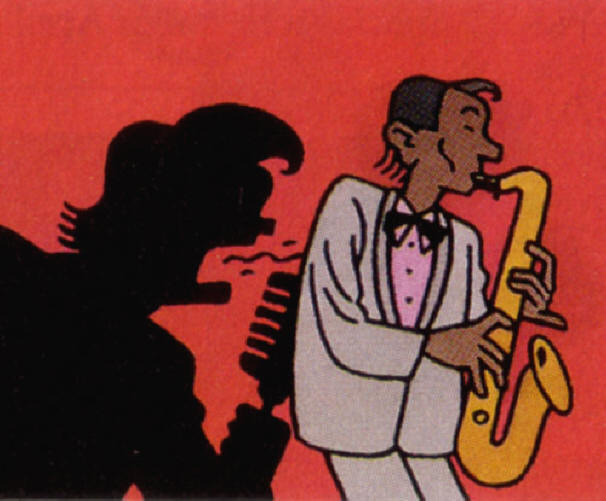 de saxofonist...