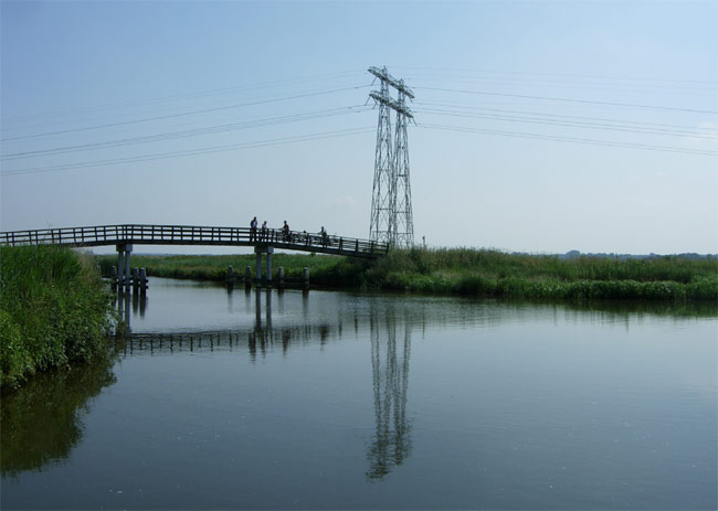 de fietsbrug waar ik elke dag overheen fiets...
