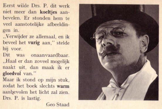flaptekst van geo staad