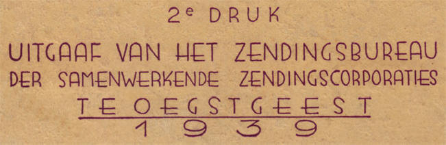 uitgaaf van het zendingsbureau