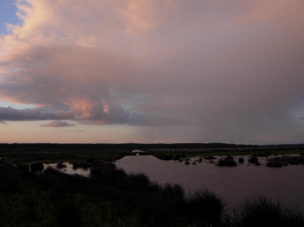 rode lucht...