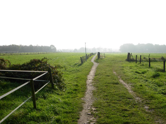 karrespoor wordt voetpaadje...