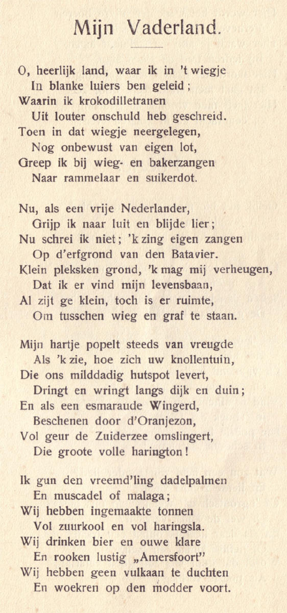 om voor te dragen...