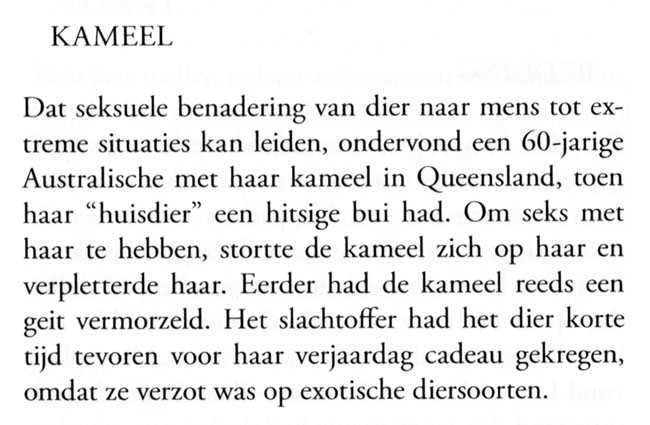 kameel en dode