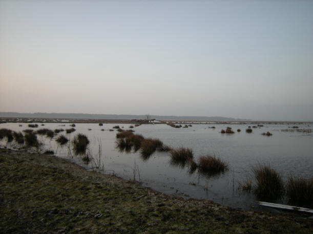 rode zonsopgang links buiten beeld...