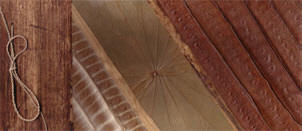 omslag van hout...
