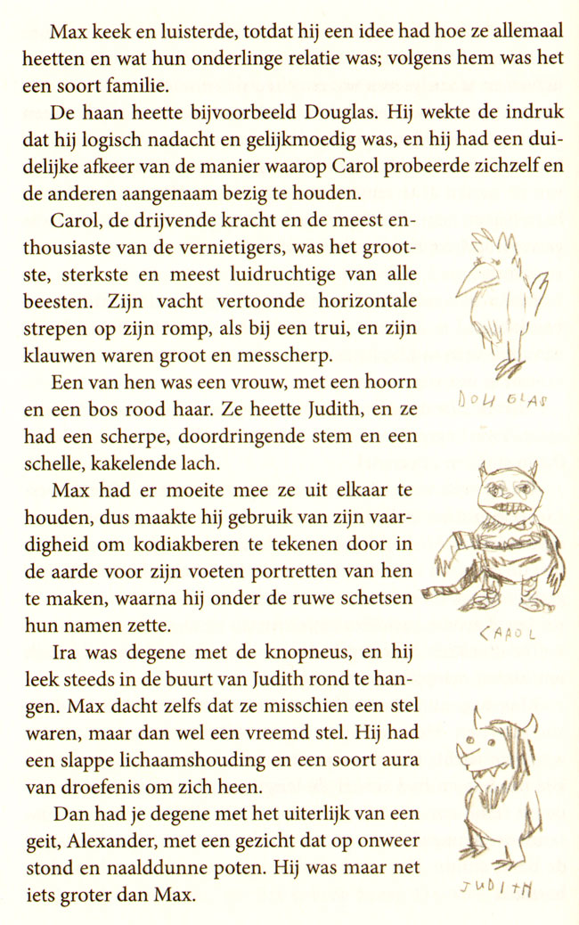 de enige tekeningen in het boek...
