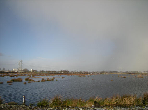 25 maart - sneeuw en zon in de middag...