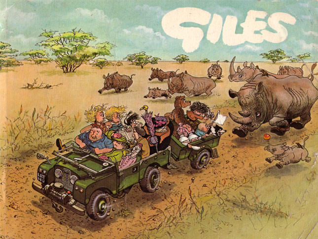 de familie op safari...