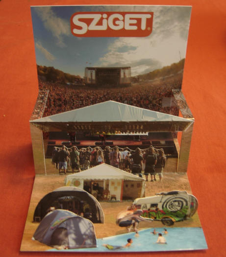 kaart van een popfestival