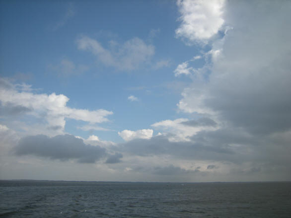 aan de andere kant van de boot zag het er zo uit...