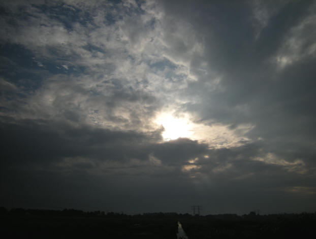 dreigende lucht...