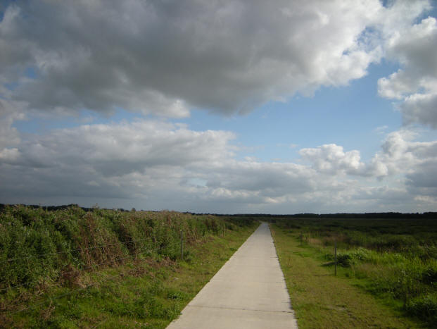 fietspad door de polder...