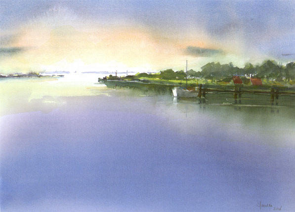 avondschemering lauwersoog...
