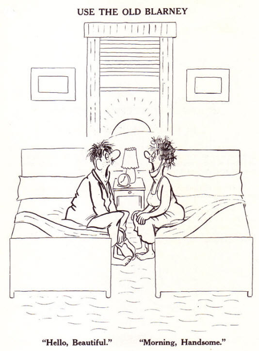 hallo, schoonheid... goedemorgen knapperd...