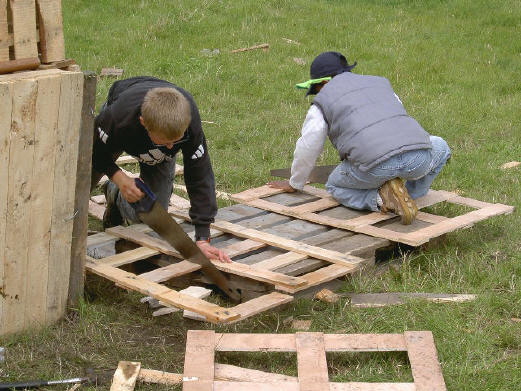 hier waren een paar perfectionisten aan het werk...