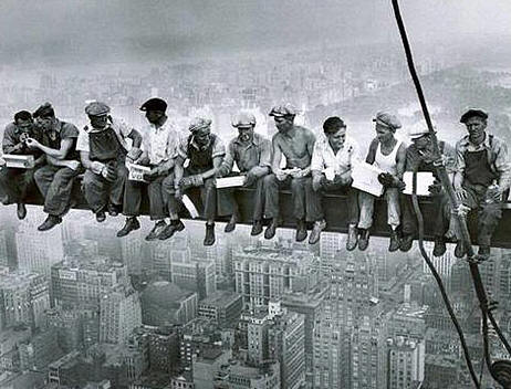 lunch in de lucht...