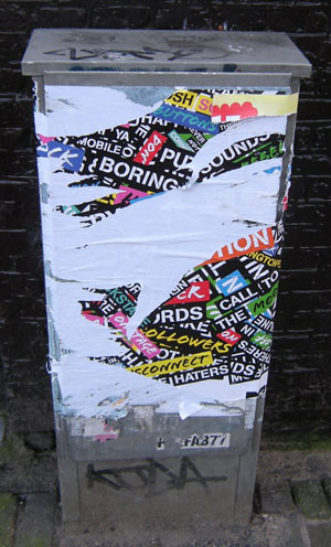verscheurde poster