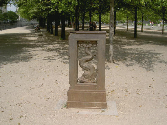 beeld bij park