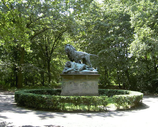 beeld in het park tiergarten