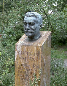 de kop van deze man staat in de straat die naar hem genoemd is...