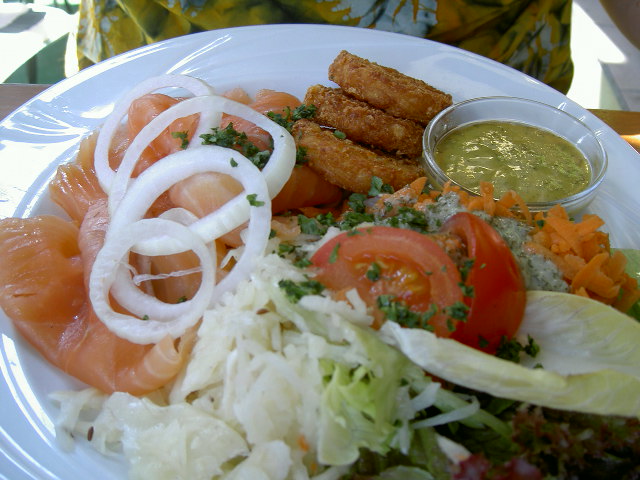 simpel lunchhapje - zalm...
