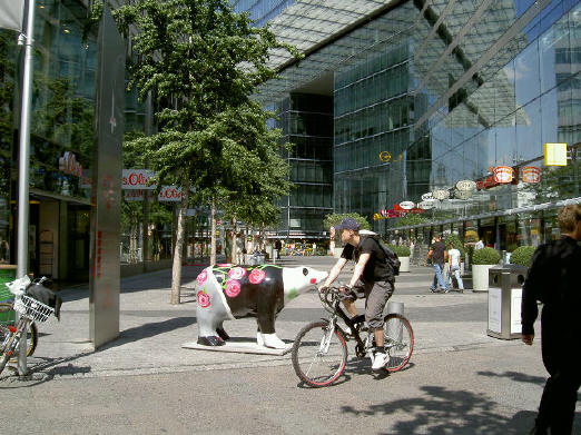 fietser met helmpje