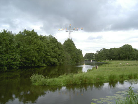 het baken op de achtergrond geeft aan waar groningen begint