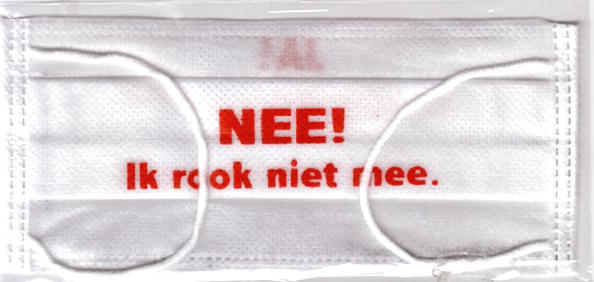 de nee-kant van het lapje...