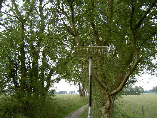 weg langs hunebed...