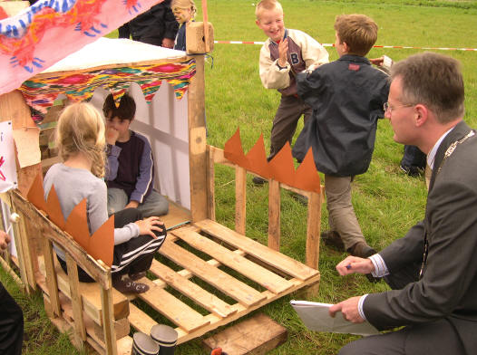 burgemeester op bezoek...