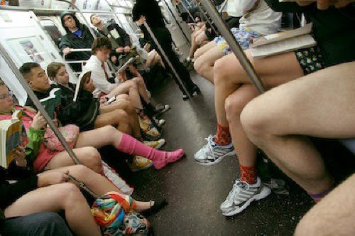 no pants subway...